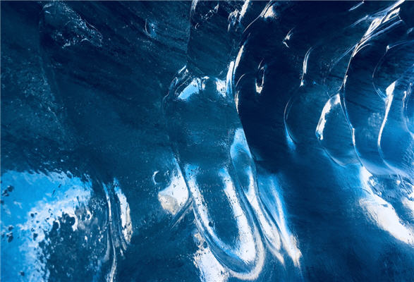 inside an ice cave