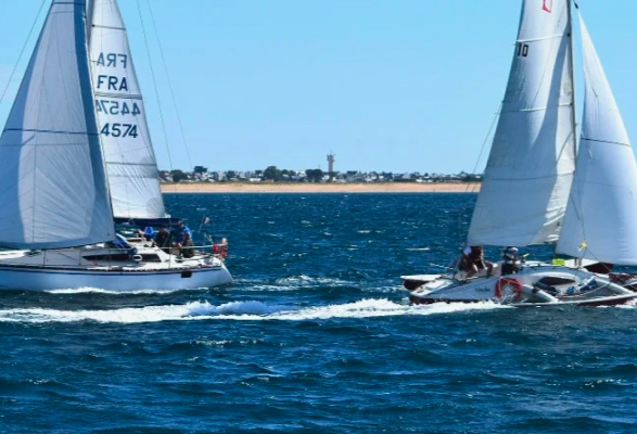 two sailing boats