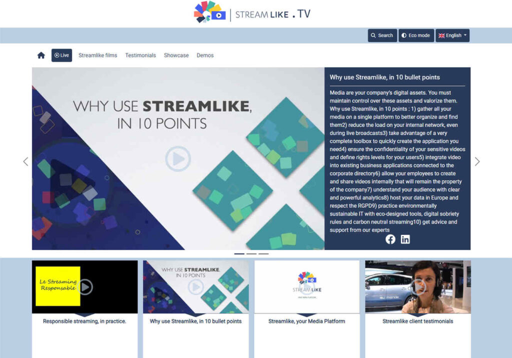 StreamTV in English