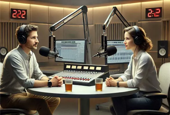A radio broadcast